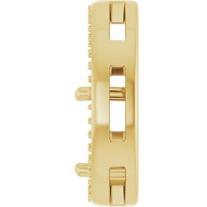 18K Yellow Gold 10x8 mm Oval Pendant Mounting – image 6