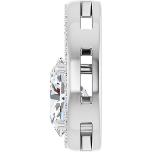 Continuum Sterling Silver 10x8 mm Oval Pendant Mounting – image 5
