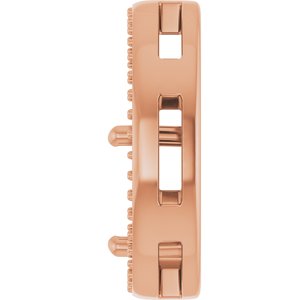 10K Rose Gold 10x8 mm Oval Pendant Mounting – image 6