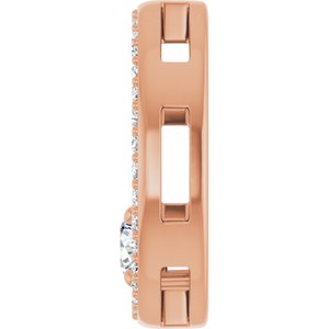 14K Rose Gold 4.1 mm Round Pendant Mounting – image 5