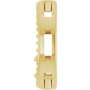 10K Yellow Gold 4.1 mm Round Pendant Mounting – image 6