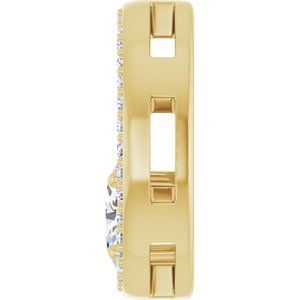 18K Yellow Gold 6x4 mm Oval Pendant Mounting – image 5