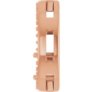 14K Rose Gold 6x4 mm Oval Pendant Mounting – image 6