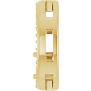 18K Yellow Gold 6x4 mm Oval Pendant Mounting – image 6