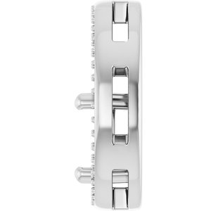 Platinum 8x8 mm Cushion Pendant Mounting – image 6