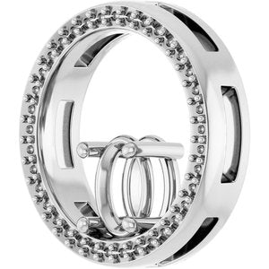 Sterling Silver 7x5 mm Oval Pendant Mounting – image 4