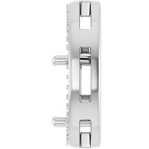 Continuum Sterling Silver 7.5x7.5 mm Square Pendant Mounting – image 6
