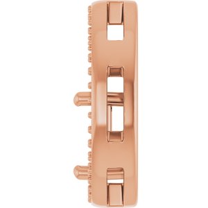 10K Rose Gold 6x6 mm Square Pendant Mounting – image 6