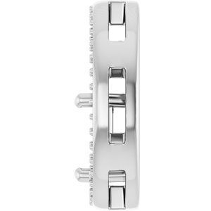 14K White Gold 6x6 mm Square Pendant Mounting – image 6