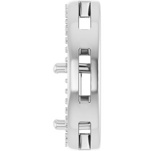 10K White Gold 6.5x6.5 mm Square Pendant Mounting – image 6