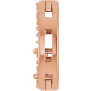 10K Rose Gold 4.5x4.5 mm Square Pendant Mounting – image 6