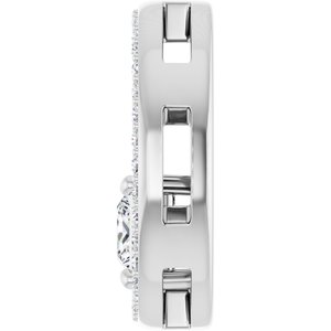Continuum Sterling Silver 4.5x4.5 mm Square Pendant Mounting – image 5