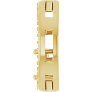 18K Yellow Gold 4.5x4.5 mm Square Pendant Mounting – image 6