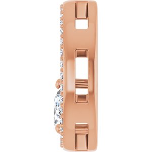 14K Rose Gold 5.5x3.5 mm Pear Pendant Mounting – image 5