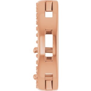 10K Rose Gold 5.5x3.5 mm Pear Pendant Mounting – image 6