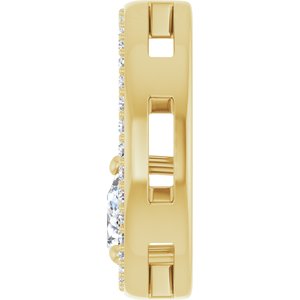 14K Yellow Gold 5.5x3.5 mm Pear Pendant Mounting – image 5