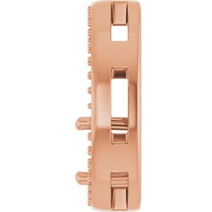 14K Rose Gold 6 mm Round Pendant Mounting – image 6