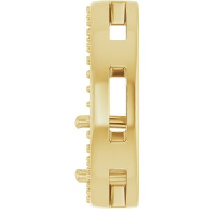 14K Yellow Gold 6 mm Round Pendant Mounting – image 6
