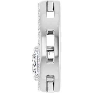 Continuum Sterling Silver 5x5 mm Square Pendant Mounting – image 5