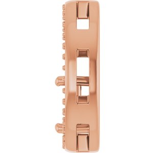 10K Rose Gold 5x5 mm Square Pendant Mounting – image 6