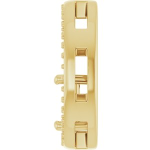 14K Yellow Gold 5x5 mm Square Pendant Mounting – image 6
