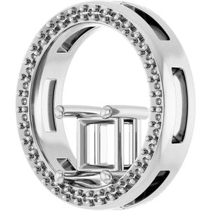 Continuum Sterling Silver 5x5 mm Square Pendant Mounting – image 4