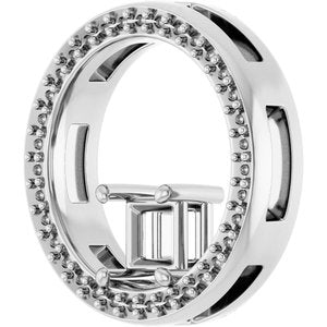 Continuum Sterling Silver 4x4 mm Square Pendant Mounting – image 4