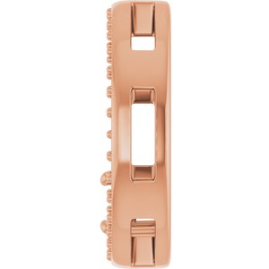 14K Rose Gold 3.75 mm Round Pendant Mounting – image 6