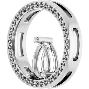 Sterling Silver 8x5 mm Pear Pendant Mounting – image 4