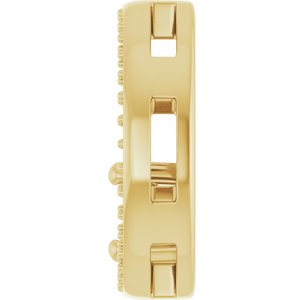 14K Yellow Gold 5x5 mm Cushion Pendant Mounting – image 6