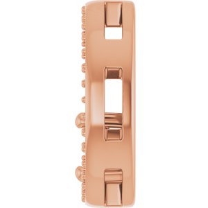 18K Rose Gold 5x5 mm Cushion Pendant Mounting – image 6