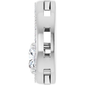 Continuum Sterling Silver 6x6 mm Cushion Pendant Mounting – image 5