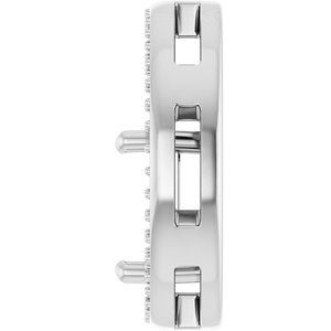 14K White Gold 7x7 mm Square Pendant Mounting – image 6