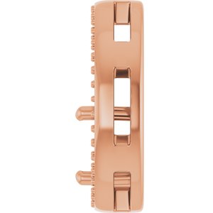 18K Rose Gold 7.4 mm Round Pendant Mounting – image 6