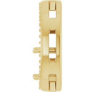 14K Yellow Gold 7 mm Round Pendant Mounting – image 6