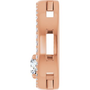 10K Rose Gold 4.8 mm Round Pendant Mounting – image 5