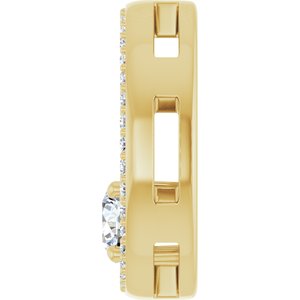 18K Yellow Gold 4.8 mm Round Pendant Mounting – image 5