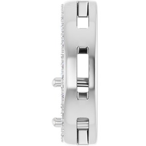 Platinum 6.5 mm Round 1/6 CTW Natural Diamond Semi-Set Pendant – image 6