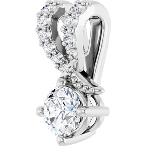 Continuum Sterling Silver 3.8 mm Round Pendant Mounting – image 3