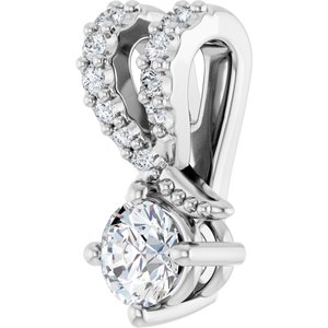 Continuum Sterling Silver 3.4 mm Round Pendant Mounting – image 3