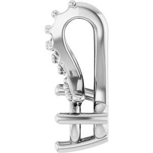 14K X1 White Gold 3.4 mm Round Pendant Mounting – image 6
