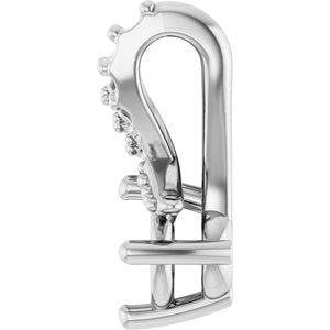 10K White Gold 3.75 mm Round Pendant Mounting – image 6