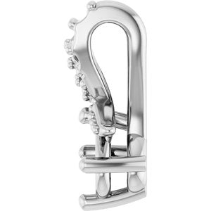 Sterling Silver 4.5x3.5 mm Oval Pendant Mounting – image 6