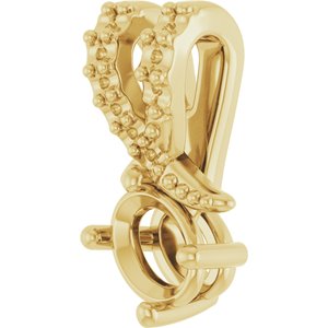 18K Yellow Gold 4.5x3.5 mm Oval Pendant Mounting – image 4