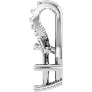 Platinum 3.5x3.5 mm Square Pendant Mounting – image 6