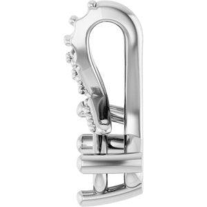 10K White Gold 5x3 mm Elongated Cushion Pendant Mounting – image 6