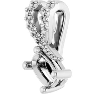 Sterling Silver 5x3 mm Elongated Cushion Pendant Mounting – image 4