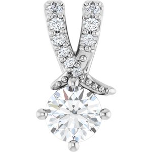 Continuum Sterling Silver 4.4 mm Round Pendant Mounting