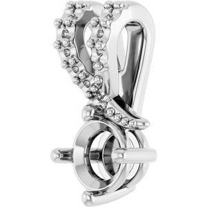 Platinum 4.4 mm Round Pendant Mounting – image 4