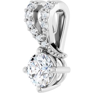 Platinum 4.4 mm Round Pendant Mounting – image 3